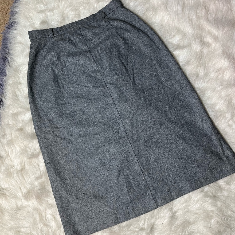 Vintage Grey Pencil Skirt